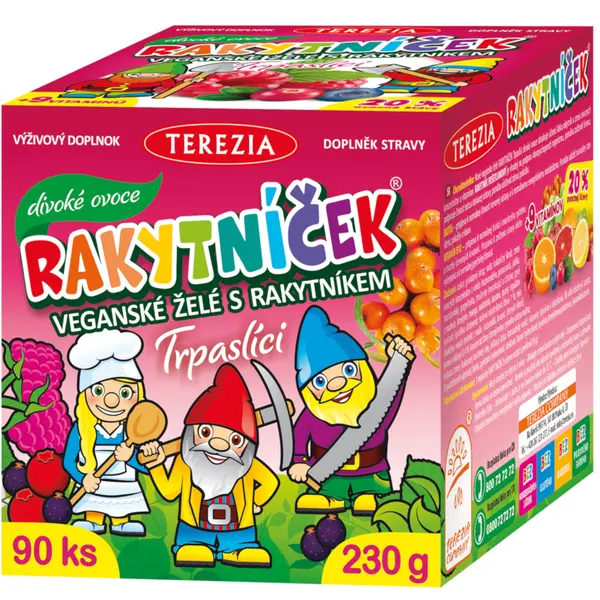 TEREZIA RAKYTNÍČEK veganské želé DIVOKÉ OVOCE 90 ks