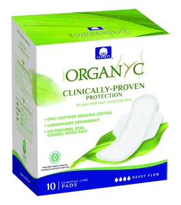 ORGANYC Menstruační vložky z biobavlny noční 10 ks