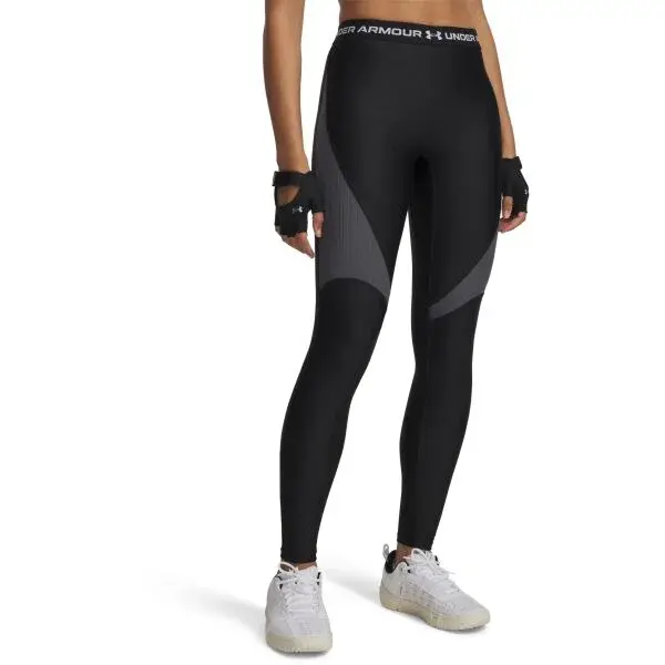 Under Armour HEATGEAR RIB LEGGING Dámske legíny, čierna, veľkosť S