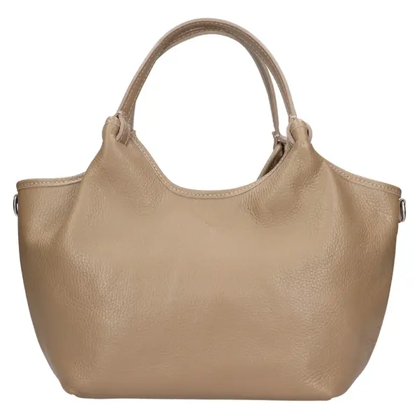 Dámská kožená kabelka Italia Sammy - béžová
