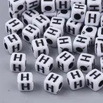 White Opaque Acrylic Beads