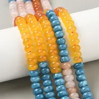 Gradient Color Natural White Jade Beads Strands