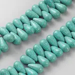 Synthetic Turquoise Dyed Beads Strands