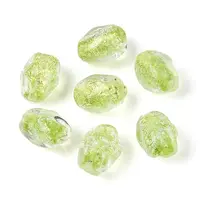 Handmade Foil Glass Beads Strands