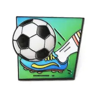 Sports Theme Playing Football Enamel Pins