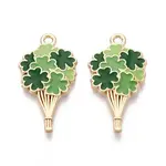 Saint Patrick's Day Alloy Enamel Pendants
