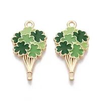 Saint Patrick's Day Alloy Enamel Pendants