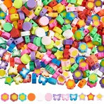 280Pcs 4 Styles Handmade Polymer Clay Beads