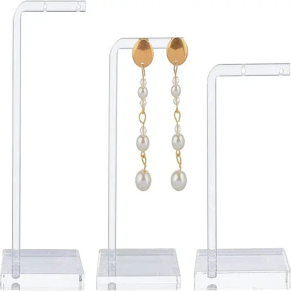 Transparent Acrylic Earring Display Stands