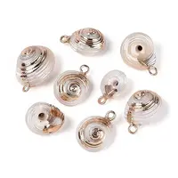 Electroplated Natural Shell Pendants