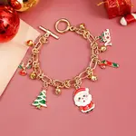 Christmas Alloy and Enamel Charm Bracelets