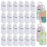 104Pcs Portable Neoprene Lipstick Keychain Holder