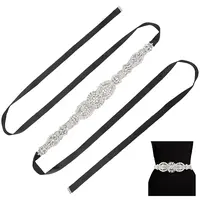 Flower Full Crystal Rhinestone Handmade Bridal Belts for Wedding Dresses