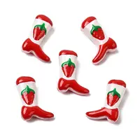 Boot Baking Painted Glass Enamel  Beads