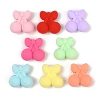 Cherry Food Grade Silicone Focal Beads