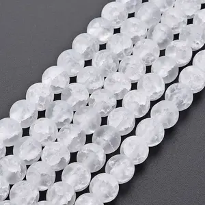 Crackle Glass Beads Strands