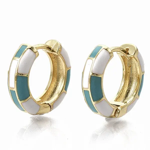 Brass Huggie Hoop Earrings