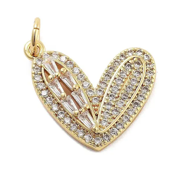 Rack Plating Brass Micro Pave Cubic Zirconia Pendants