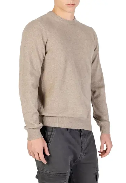 Pánský kašmírový svetr s kulatým výstřihem