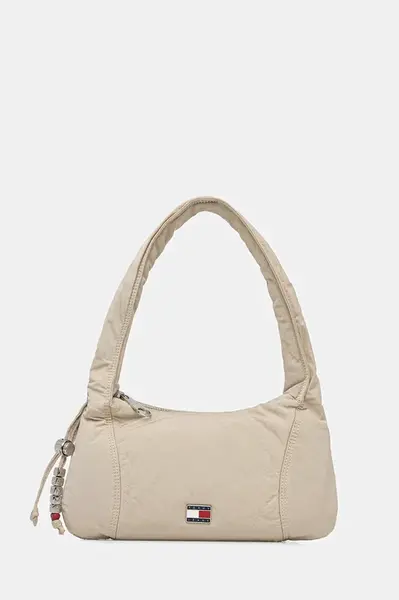 Kabelka Tommy Jeans béžová barva, AW0AW18068