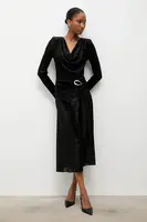 Šaty Answear.LAB černá barva, midi