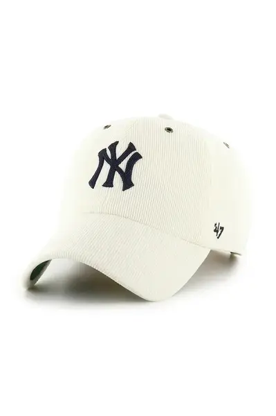 Kšiltovka 47 brand MLB New York Yankees šedá barva, s aplikací, B-TCDCU17IWS-SS