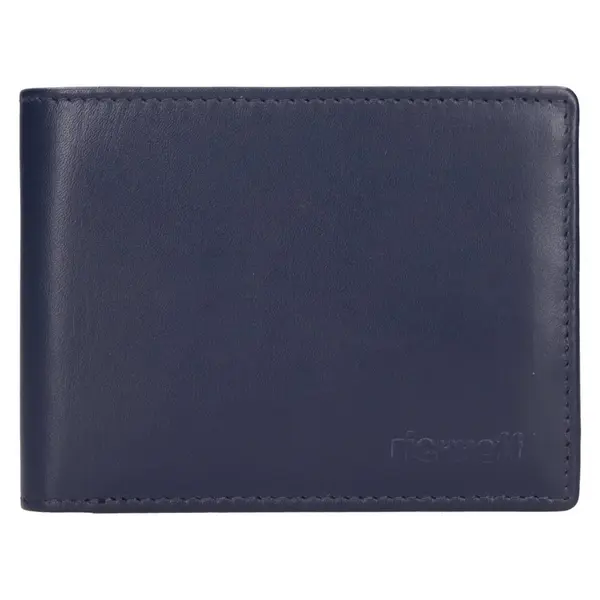Pánská kožená slim peněženka Richhoff Petr - modrá