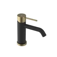 Sapho Ultrasan - Umývadlová batéria, matná čierna/matná zlatá UT002VBG