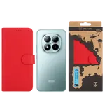 Flipové pouzdro Tactical Field Notes pro Xiaomi Redmi Note 15 Pro, červená