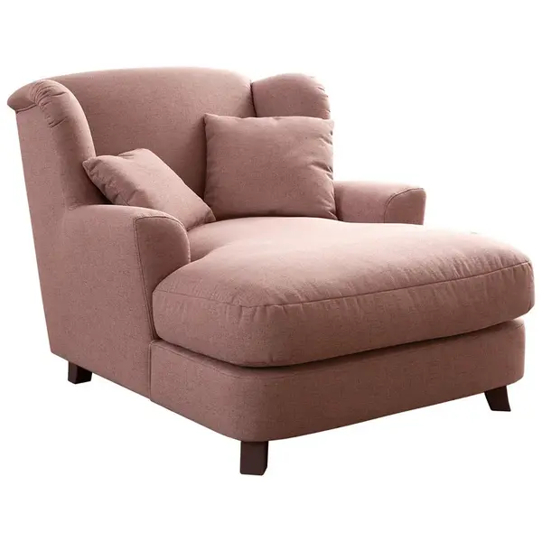 Sit & More XXL KŘESLO, textil, starorůžová