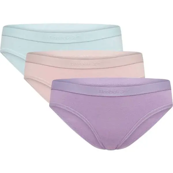 Reebok DONA 3 PACK Dámské kalhotky, fialová, velikost