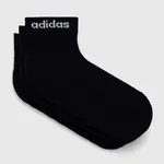 Ponožky adidas Essentials 3-pack černá barva, IC1303