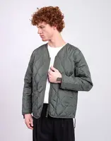 Taion Unisex Military W-Zip V-Neck Down Jacket OLIVE XL