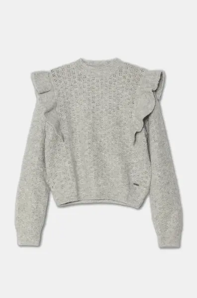 Dětský svetr Pepe Jeans WINTA šedá barva, lehký, PG701099