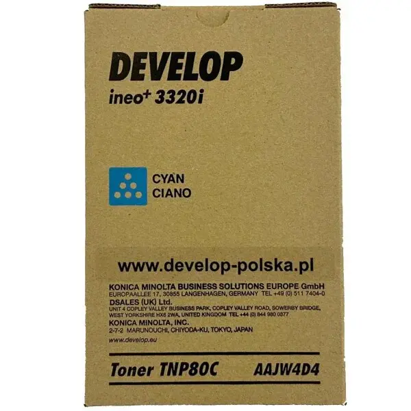 Develop TNP-80 AAJW4D4 azurový (cyan) originální toner