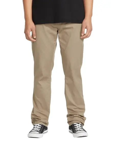 Volcom pánské kalhoty Frickin Modern Stret Khaki | Písková | Velikost 32 x 32