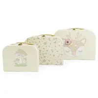 Bieco Sada tří kartonových kufříků - koloušek Ella - vintage flowers