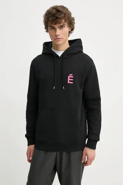 Mikina Études Studio pánská, černá barva, s kapucí, s aplikací, H24MMSWE261