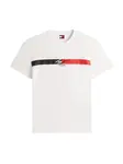 Tommy Jeans Tričko  červená / čierna / biela