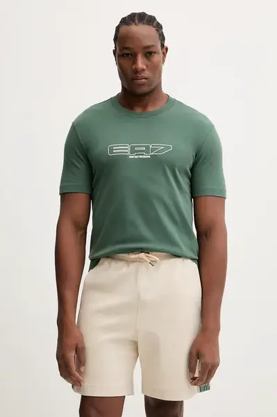 Bavlněné tričko EA7 Emporio Armani