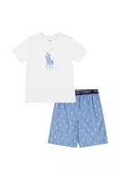 Dětské bavlněné pyžamo Polo Ralph Lauren tmavomodrá barva