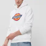 Mikina Dickies pánská, bílá barva, s potiskem, DK0A4XCBWHX-WHITE