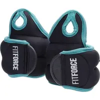 Fitforce WRIST WEIGHT 2 x 1 KG Zátěž na ruce, černá, velikost