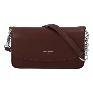 Trendová dámská menší koženková kabelka Ibis, tmavě hnědá