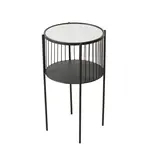 ODKLÁDACÍ STOLEK, černá