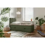 MID.YOU AMERICKÁ POSTEL, 90/200 cm, tmavě zelená