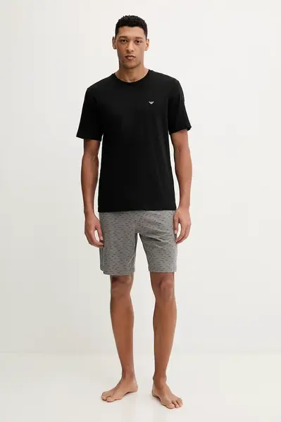 Bavlněné pyžamo Emporio Armani Underwear