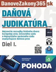 Daňová judikatúra (I. diel) - Redakčný