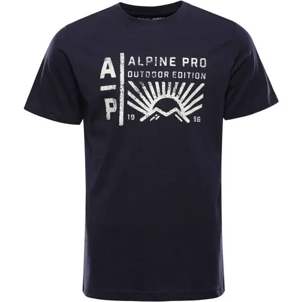 ALPINE PRO NESAD Pánské triko, tmavě modrá, velikost