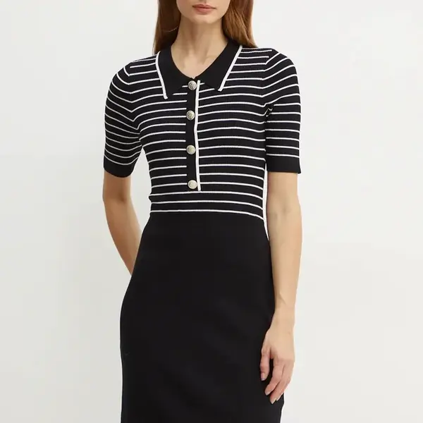 Šaty Morgan RMROSS černá barva, RMROSS